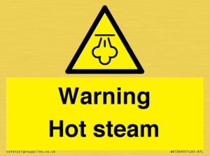 Warning Hot steam